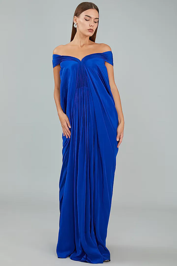 Blue Chiffon Gown