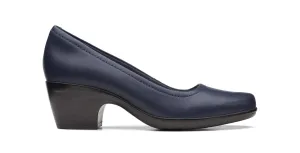 Clarks Women's Emily Belle Pumps- Navy Leather