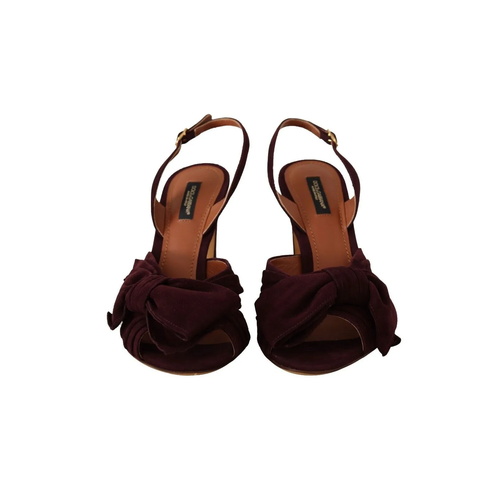 Dolce & Gabbana Elegant Purple Suede Heels Sandals