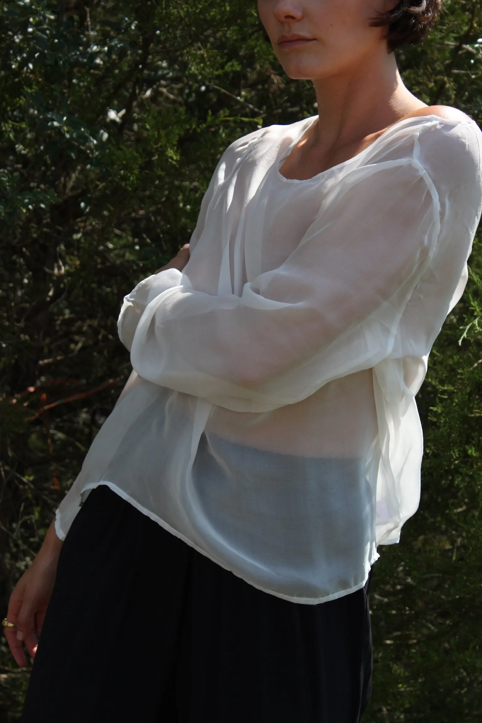 Esme Sheer Silk Blouse