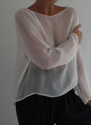 Esme Sheer Silk Blouse