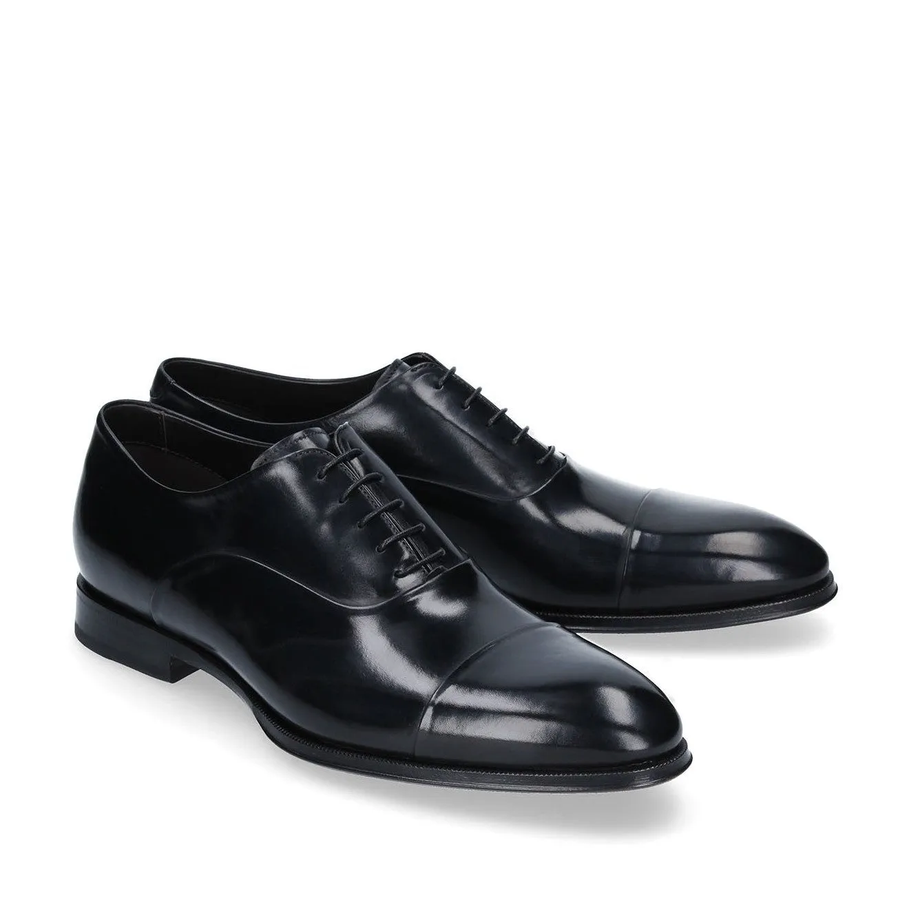 Franceschetti "Leopardus" Men's Shoes Calf-Skin Leather Hand-Painted Art Sole Cap-Toe Oxfords (FCCT1065)