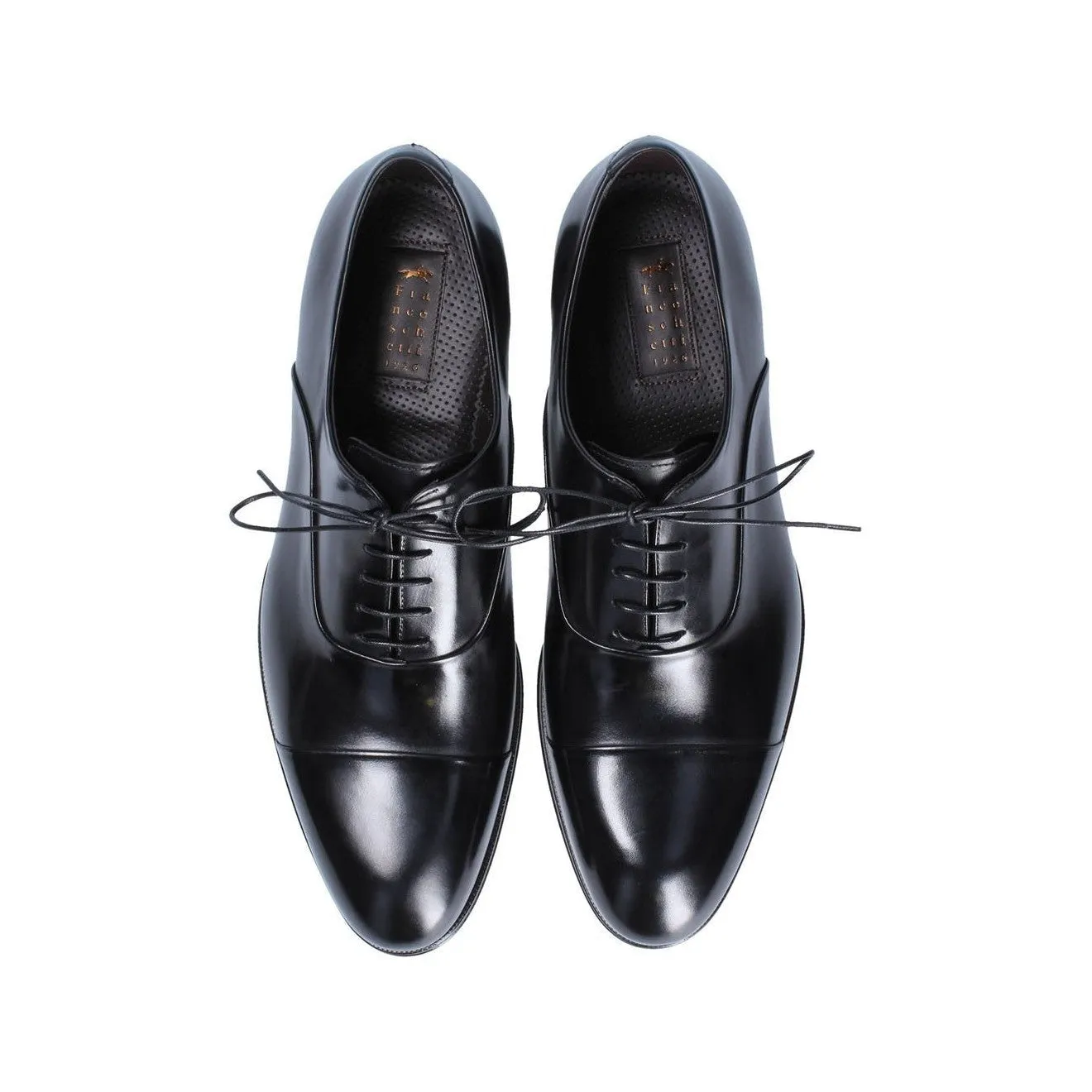 Franceschetti "Leopardus" Men's Shoes Calf-Skin Leather Hand-Painted Art Sole Cap-Toe Oxfords (FCCT1065)