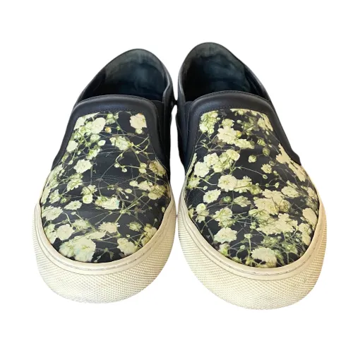 GIVENCHY Multicolor Floral Print Leather Slip On Sneakers, Size 41