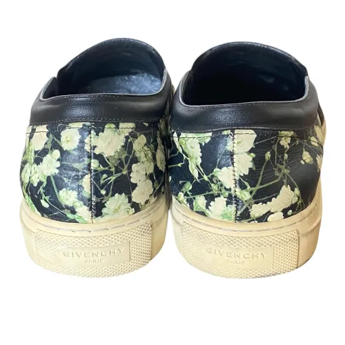 GIVENCHY Multicolor Floral Print Leather Slip On Sneakers, Size 41