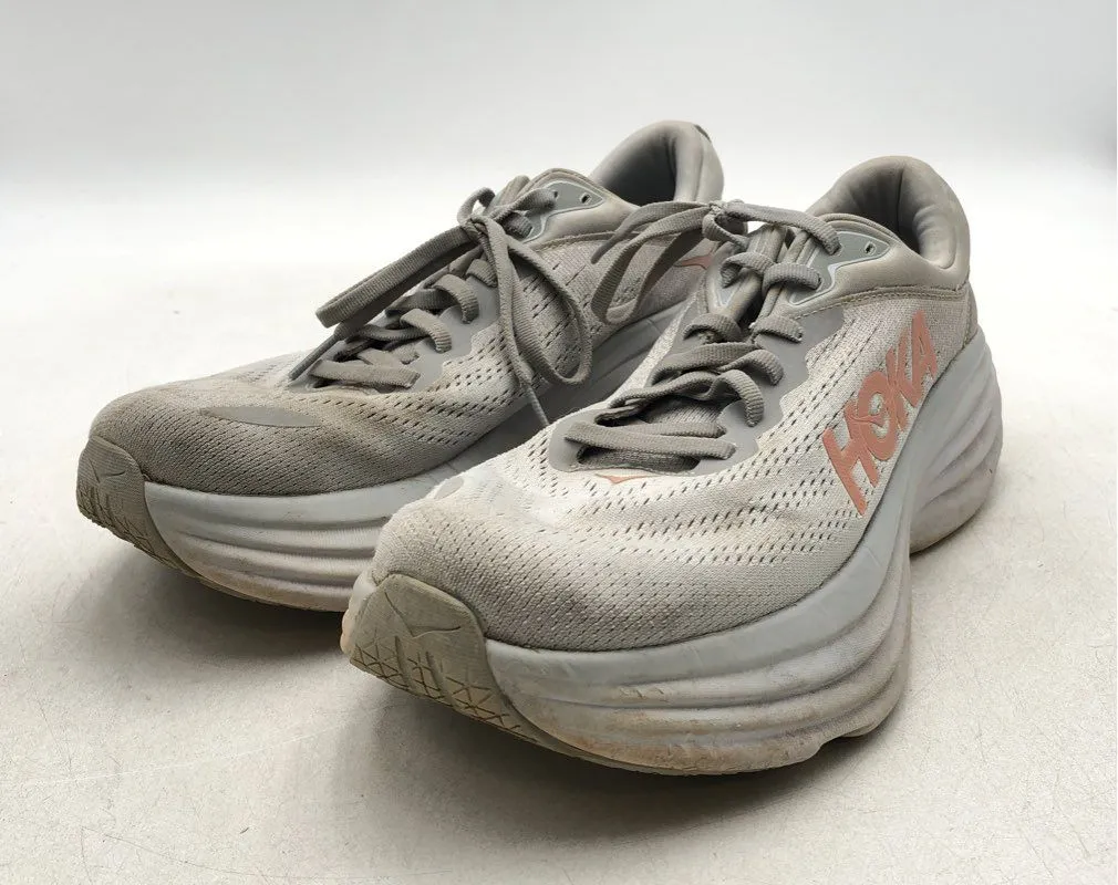 Hoka One One Women's Bondi 8 1127952 HMLR Gray Athletic Shoes - Size 10B