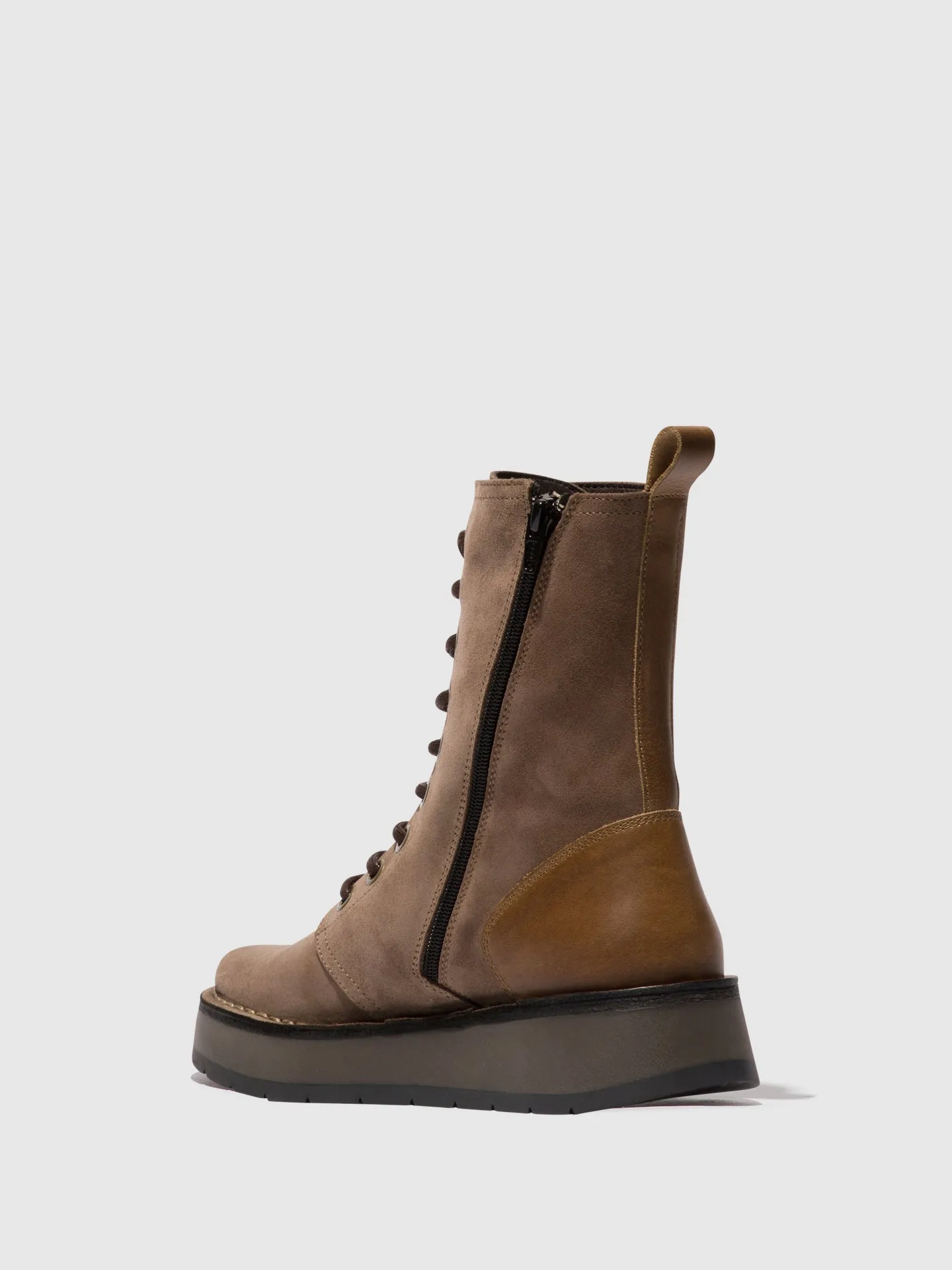 Lace-up Ankle Boots RAMI043FLY TAUPE/CAMEL