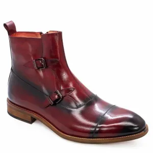 Men's Luxury Tanned Leather Ankle Height Boots