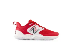 New Balance Men's Fresh Foam 3000 V6 Turf Baseball Shoes - Red with White - T3000TR6