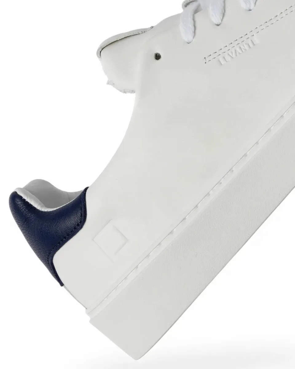 Sneakers Levante Calf White-Blue